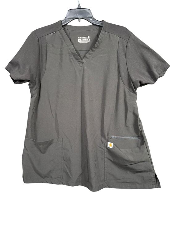 Carhartt Other - Carhartt Scrub Shirt Womens XL Black Force V Neck Pockets Stretch Top